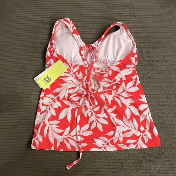 All in Motion Medium Red Floral Tankini Set - Picture 3 of 9